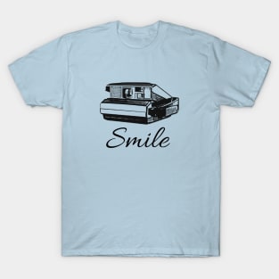 Vintage Instant Camera - SMILE- T-Shirt